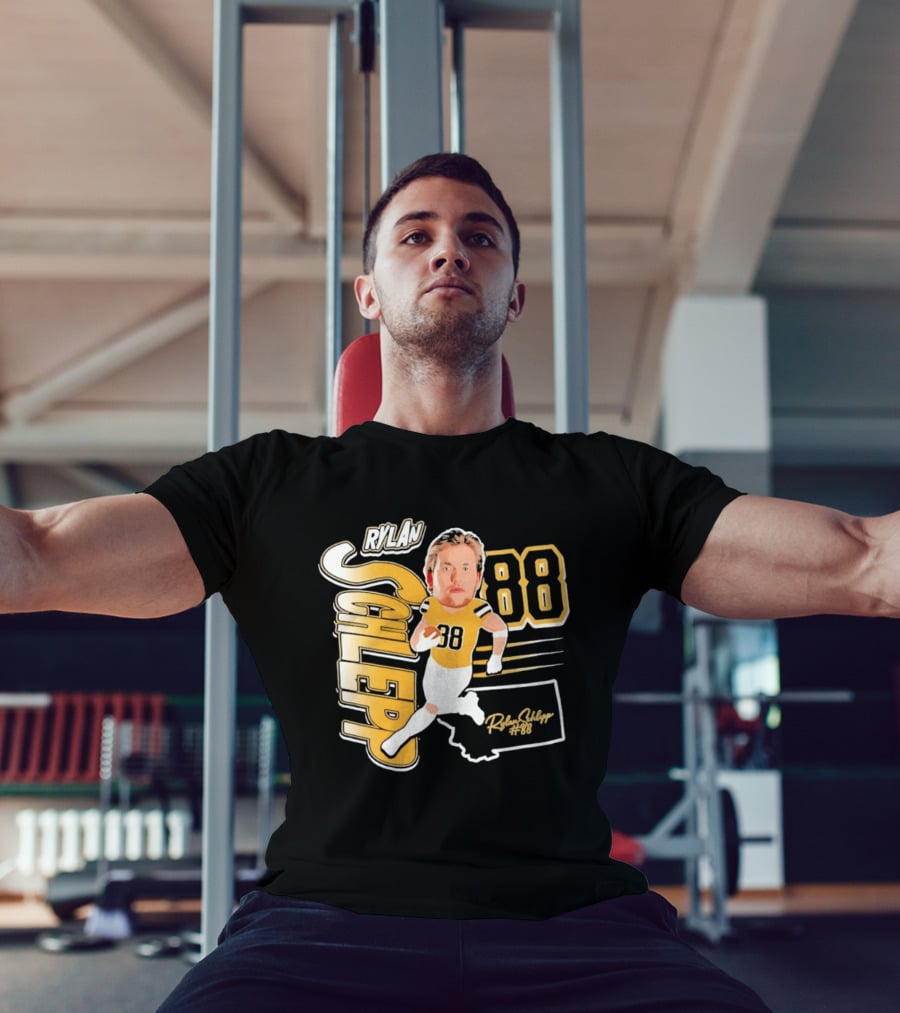 Rylan Schlepp 88 Montana Football Player Caricature T-Shirt