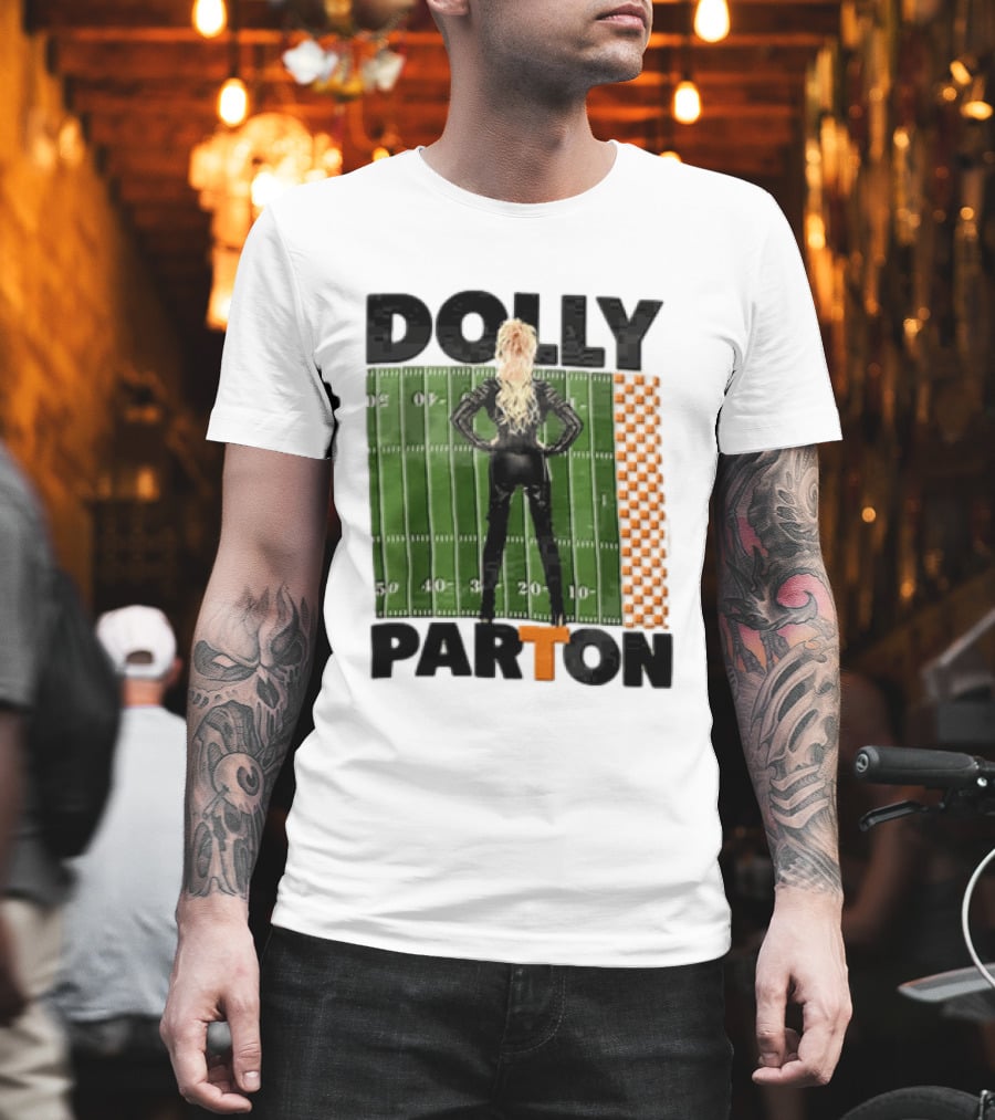 Dolly Parton Tennessee Volunteers Football Field T-Shirt