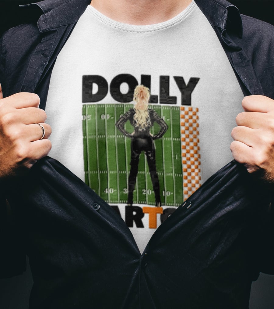 Dolly Parton Tennessee Volunteers Football Field T-Shirt