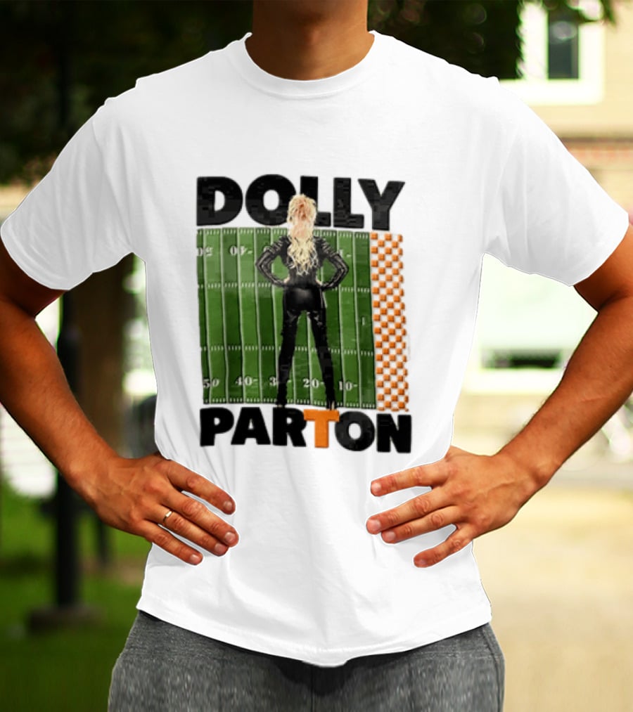 Dolly Parton Tennessee Volunteers Football Field T-Shirt
