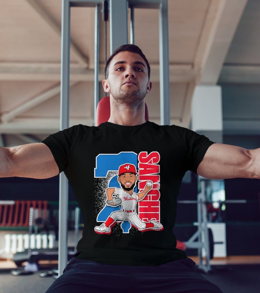 Sixto Sanchez 21 History Philadelphia Phillies Pitcher T-Shirt