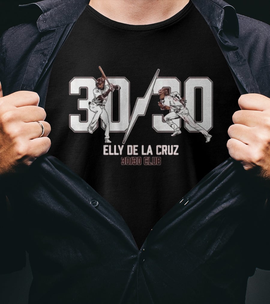 Elly De La Cruz 30/30 Club Baseball Achievement Sports Fan Recognition T-Shirt