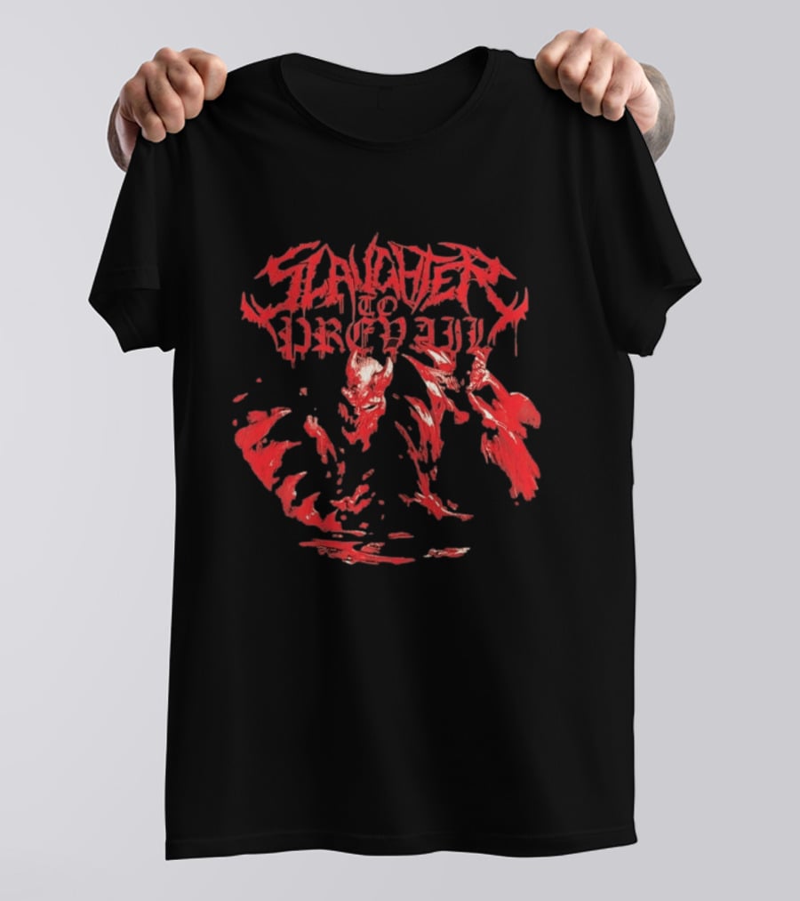 Slaughter To Prevail Demon Deathcore Metal Band Red Inferno T-Shirt