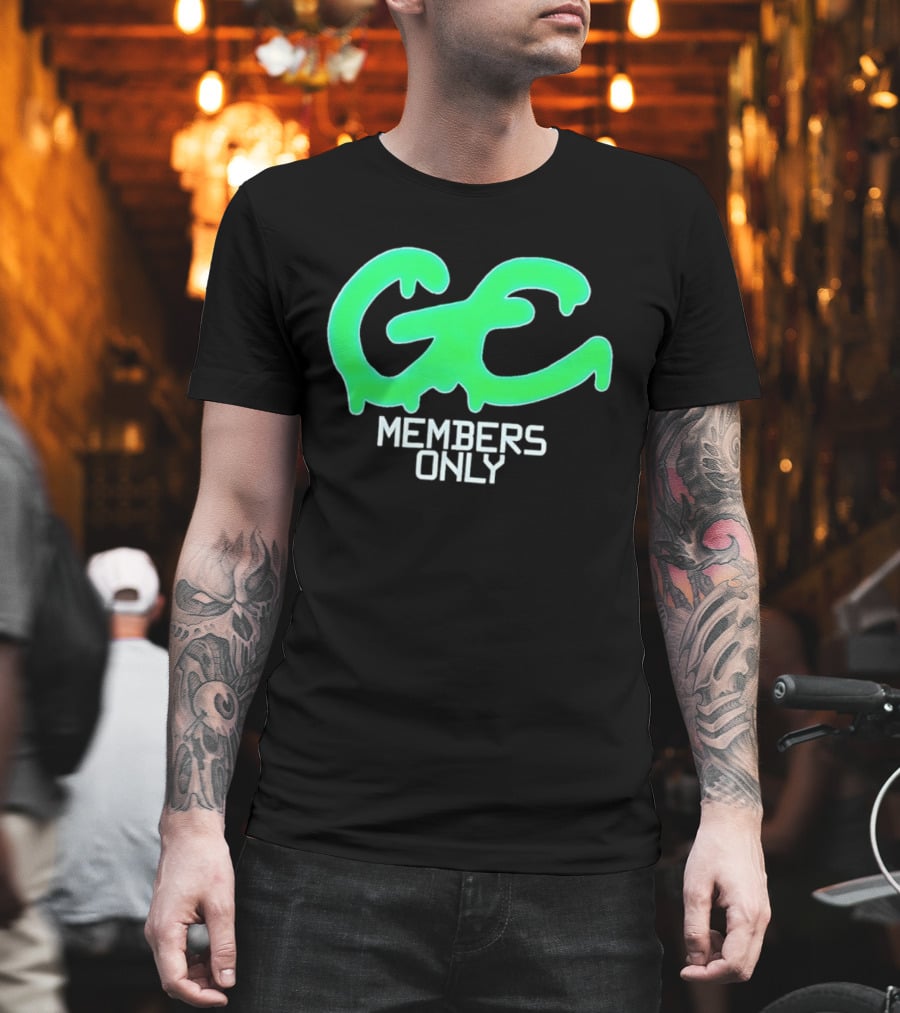 GC Members Only Slime Green Dripping T-Shirt