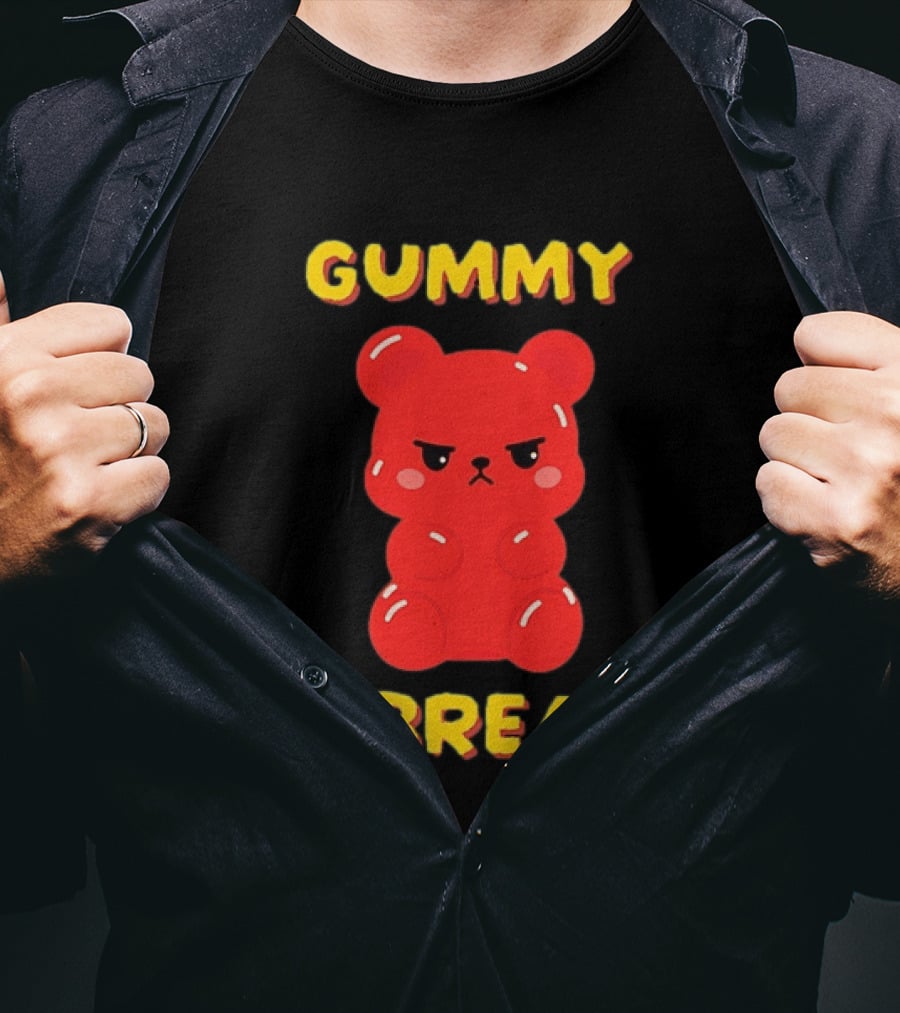 Gummy A Break Angry Red Gummy Bear T-Shirt