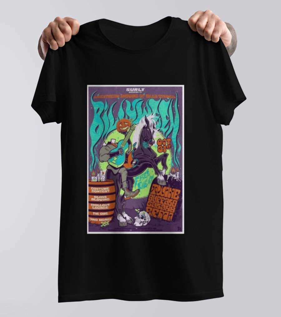 Surly Brewing Co Livestream Billy Strings Halloween Event 10.31.2026 Toucan Buffalo Galaxy Barn T-Shirt