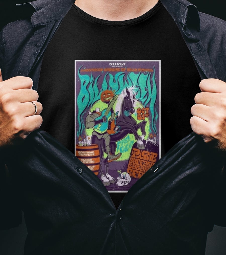 Surly Brewing Co Livestream Billy Strings Halloween Event 10.31.2026 Toucan Buffalo Galaxy Barn T-Shirt