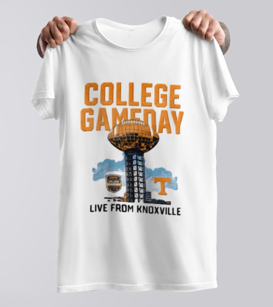 Tennessee Volunteers College Gameday Live From Knoxville Football T-Shirt