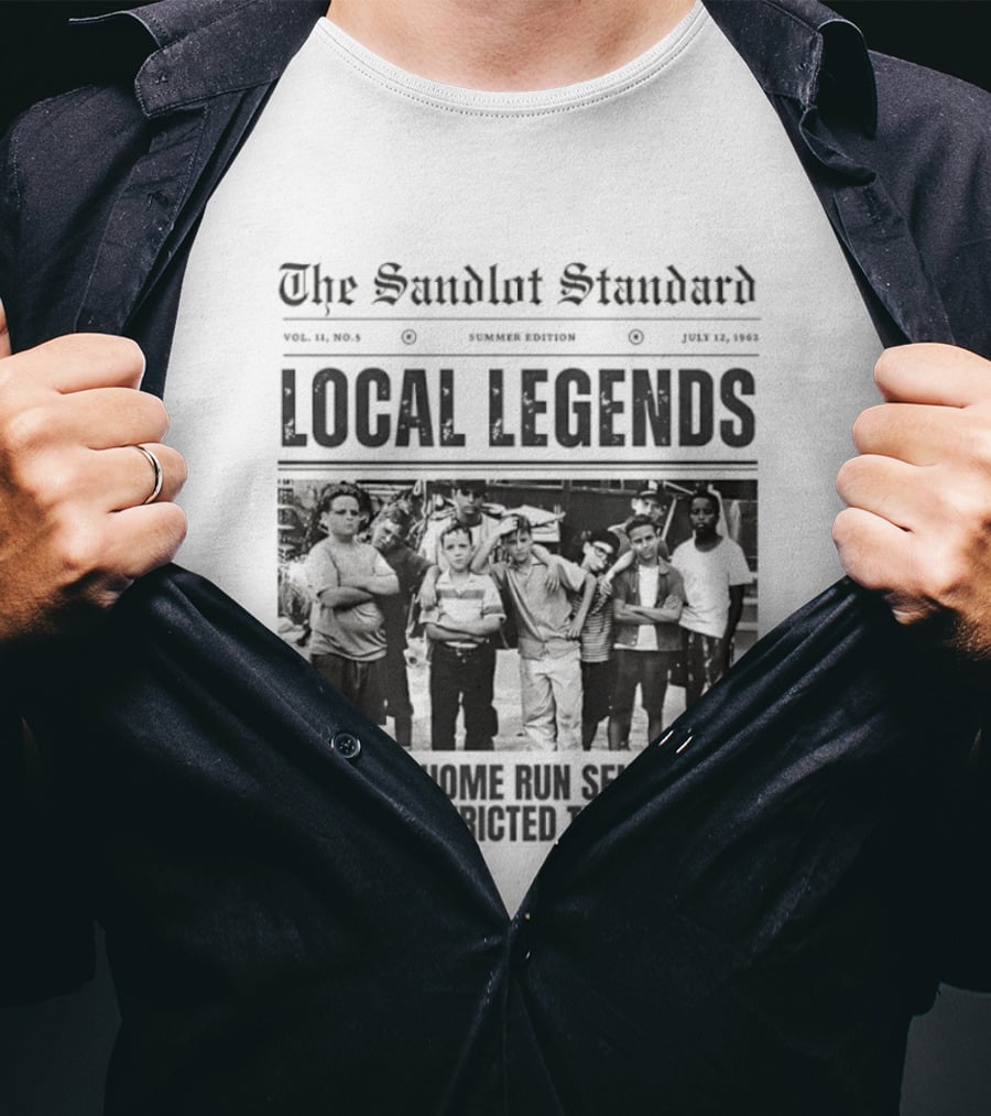 The Sandlot Standard Local Legends Historic Home Run Sends Ball Into Restricted Territory July 12 1962 T-Shirt