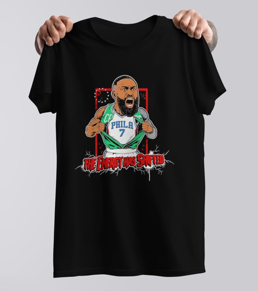 James Harden Philadelphia 76ers The Energy Has Shifted Phila 7 T-Shirt