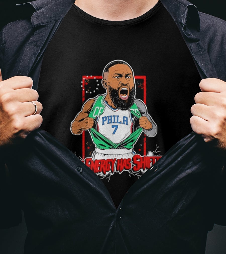 James Harden Philadelphia 76ers The Energy Has Shifted Phila 7 T-Shirt