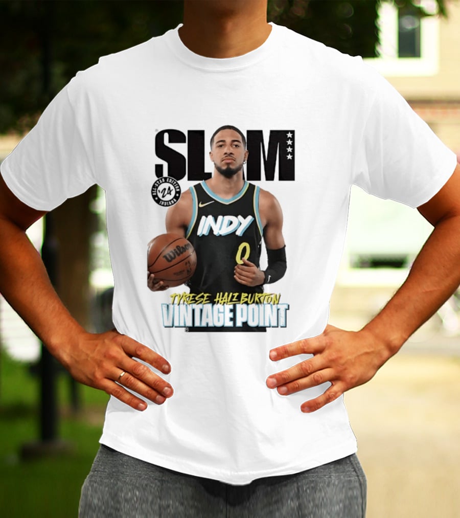 SLAM Magazine Tyrese Haliburton Indy Vintage Point T-Shirt