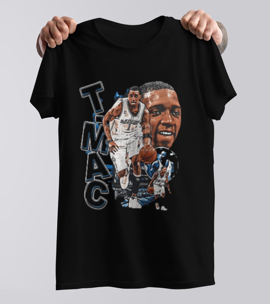 Tracy McGrady MAC Orlando Magic NBA Basketball Player 2 Sided T-Shirt