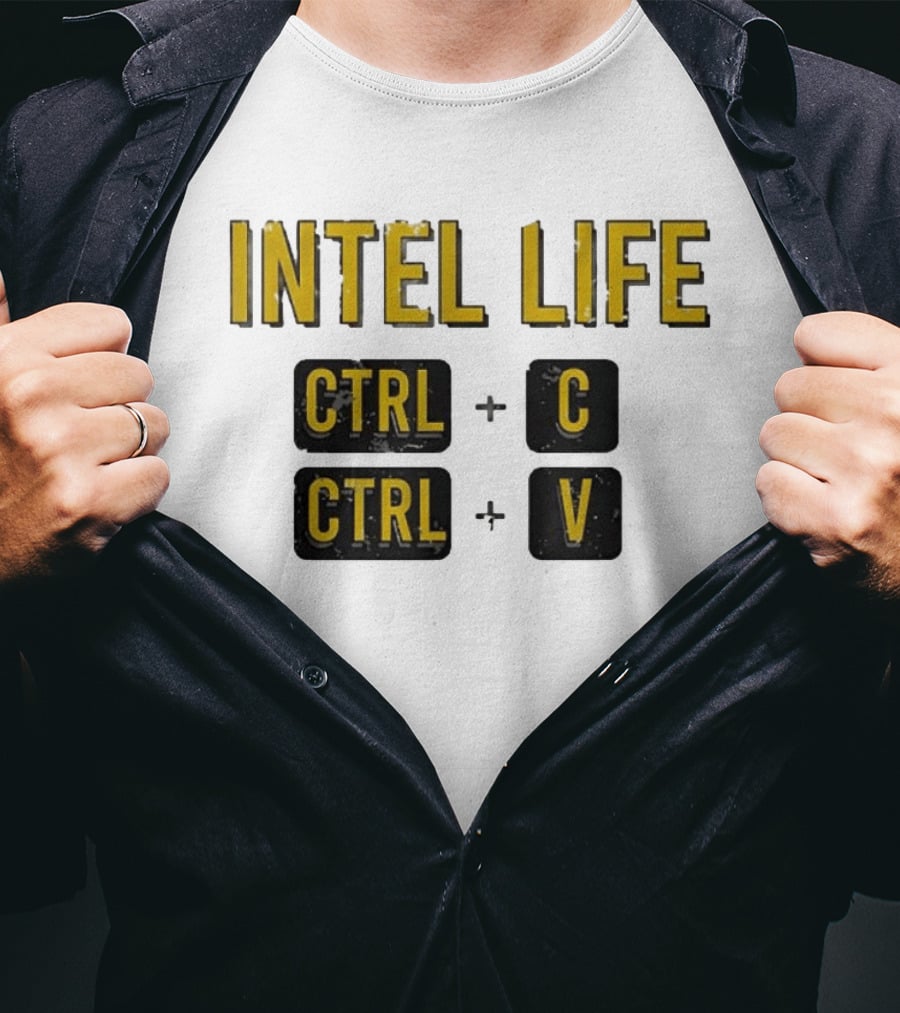 Intel Life Ctrl C Ctrl V T-Shirt