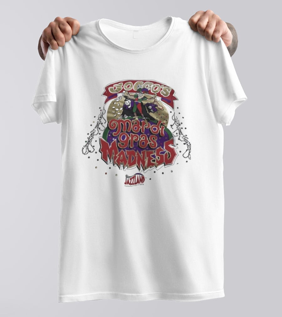 Jocco's Mardi Gras Madness Jazzland Park New Orleans Celebration Event T-Shirt