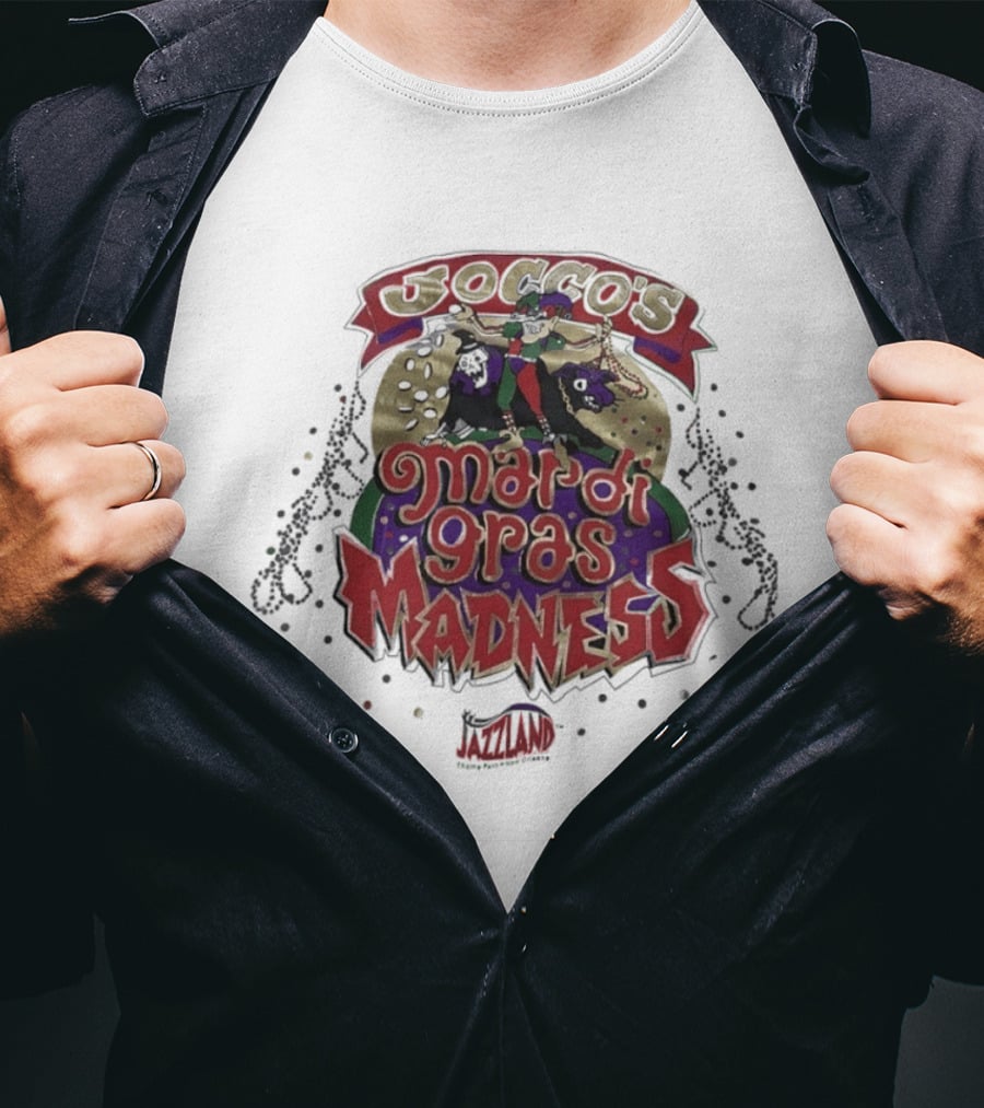 Jocco's Mardi Gras Madness Jazzland Park New Orleans Celebration Event T-Shirt
