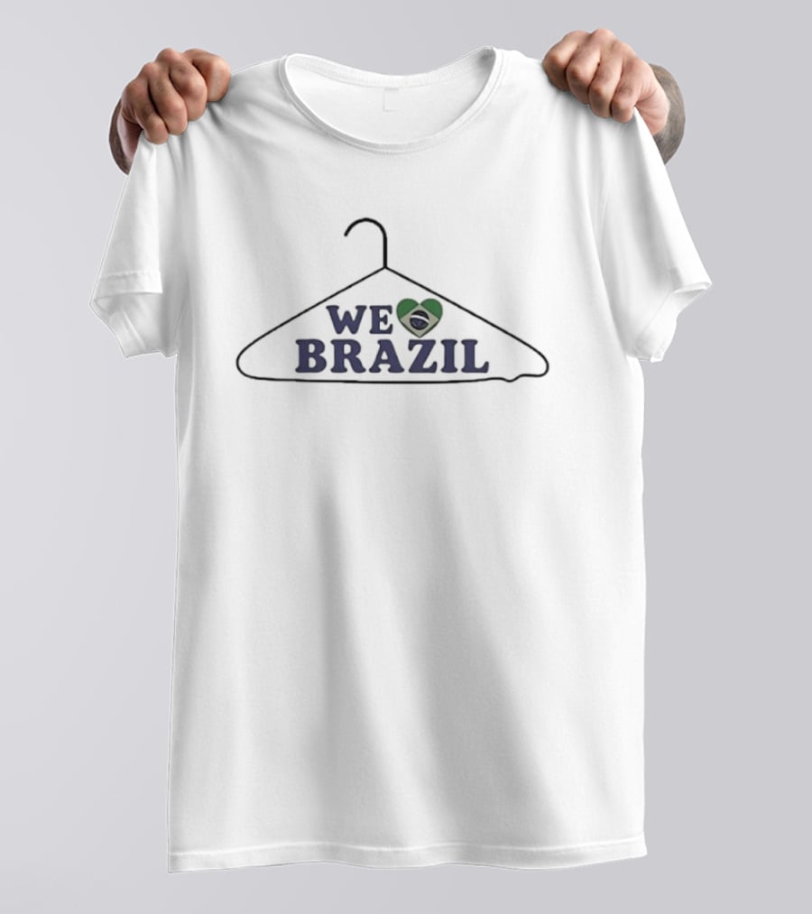 We Love Brazil Heart Flag Brazilian T-Shirt
