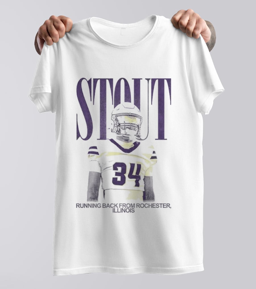 Stout 34 Running Back From Rochester Illinois T-Shirt