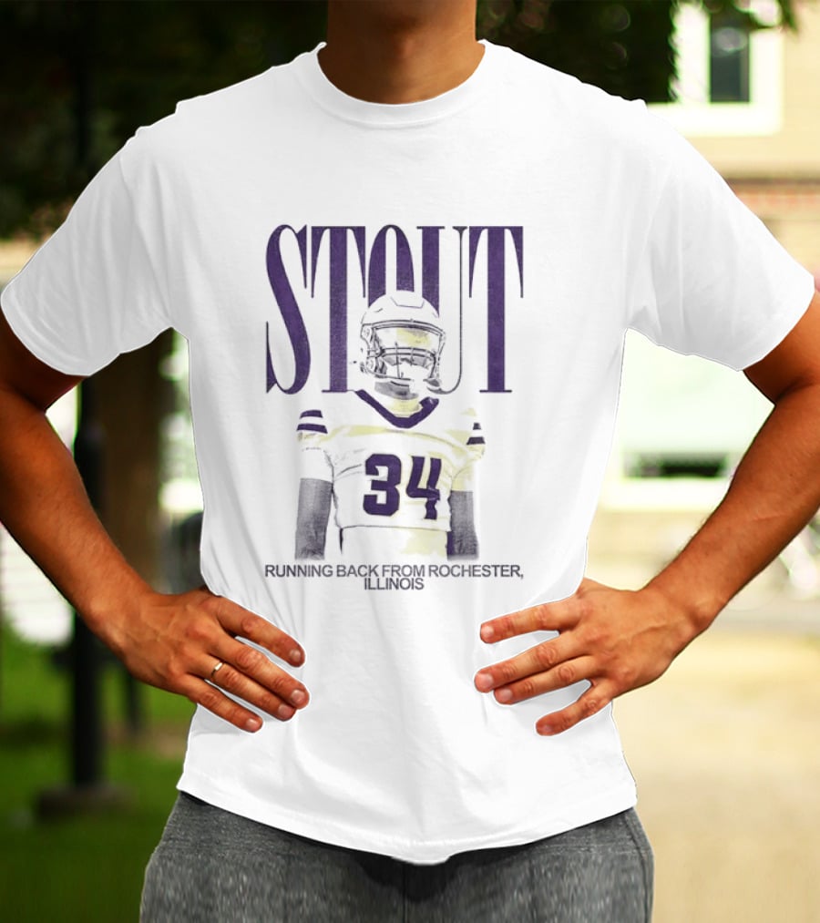 Stout 34 Running Back From Rochester Illinois T-Shirt