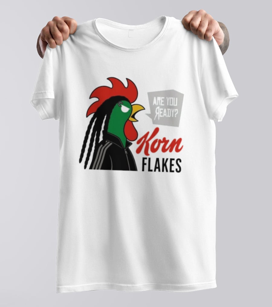 Korn Flakes Are You Ready Rooster Nu Metal T-Shirt