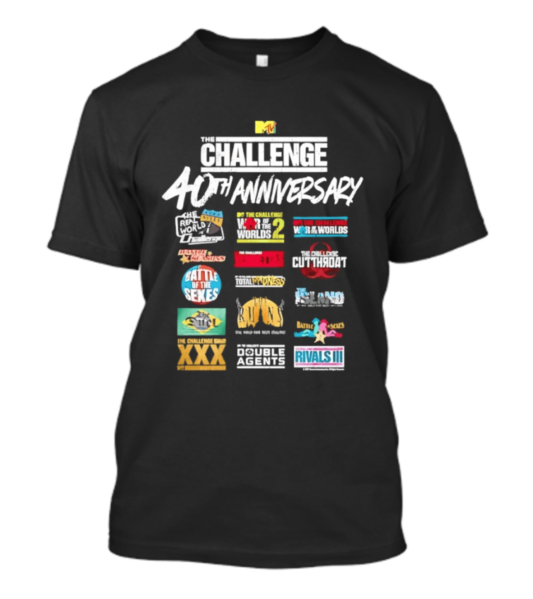 Challenge 40th Anniversary MTV Series Reality TV Road Rules Battle Of The Sexes Rivals III Gauntlet Inferno Ct Tamburello T-Shirt