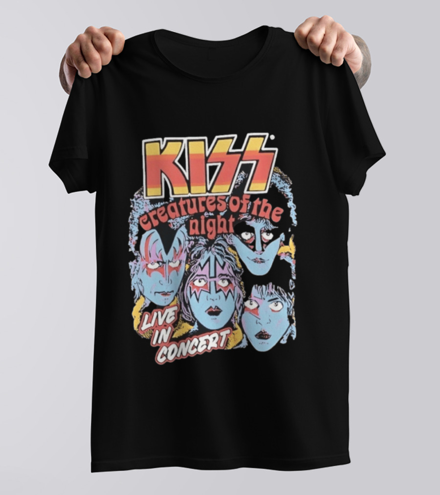 KISS Creatures Of The Night Live In Concert Face T-Shirt
