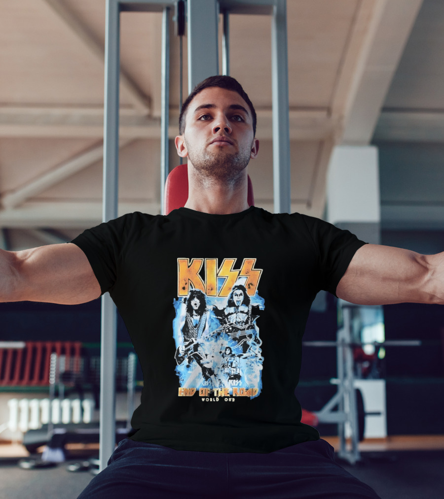 Kiss End Of The Road World Tour Rock Music Iconic Band Image T-Shirt