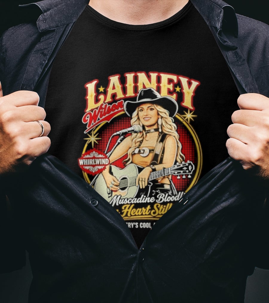 Lainey Wilson Whirlwind Muscadine Bloodline Broken Heart Still Beat Country's Soul Again T-Shirt