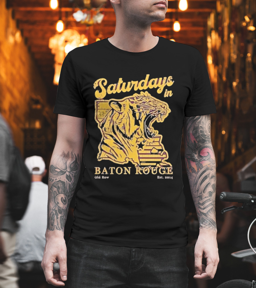 Saturdays In Baton Rouge Tiger Old Row Est 2009 T-Shirt