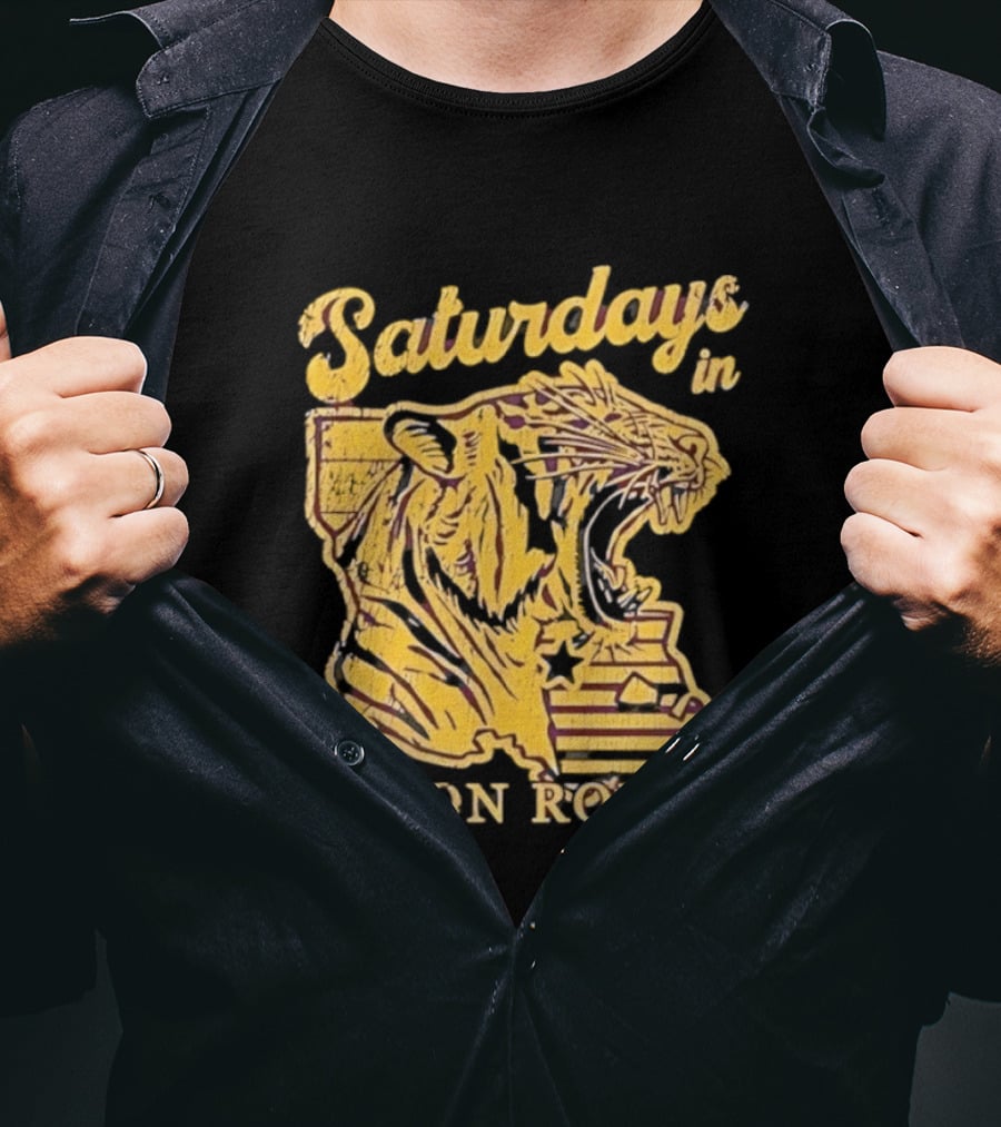 Saturdays In Baton Rouge Tiger Old Row Est 2009 T-Shirt