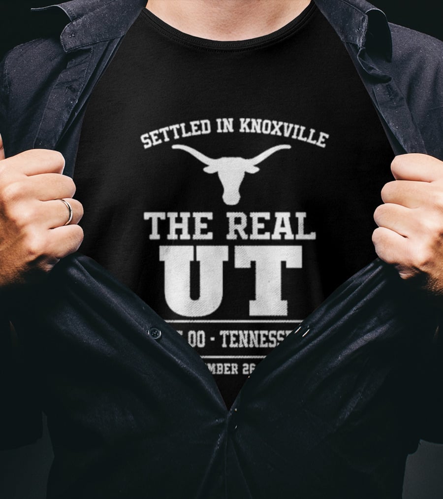Settled In Knoxville Texas Vs Tennessee Football The Real UT September 16 2023 T-Shirt