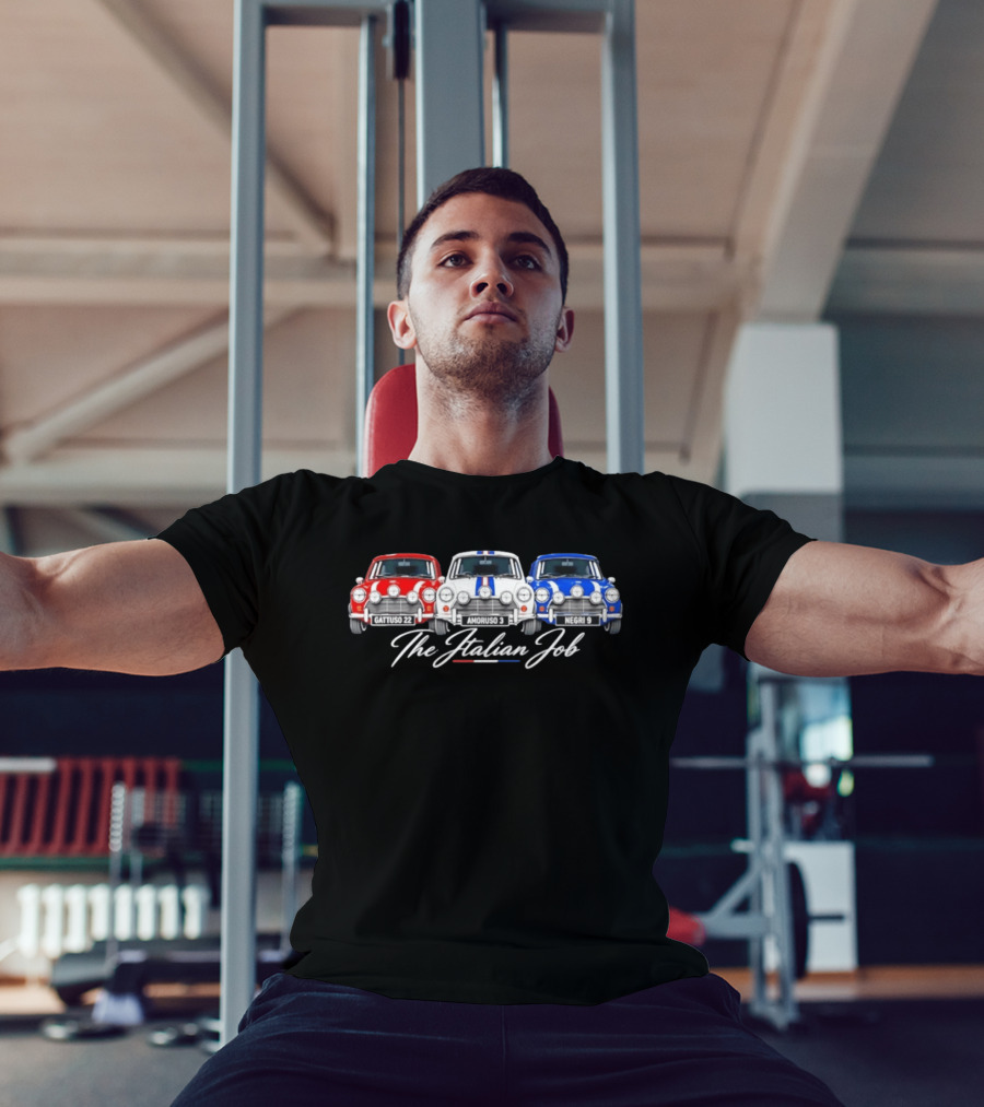 The Italian Job Gattuso 22 Amoruso 3 Negri 9 Mini Cooper Racing T-Shirt