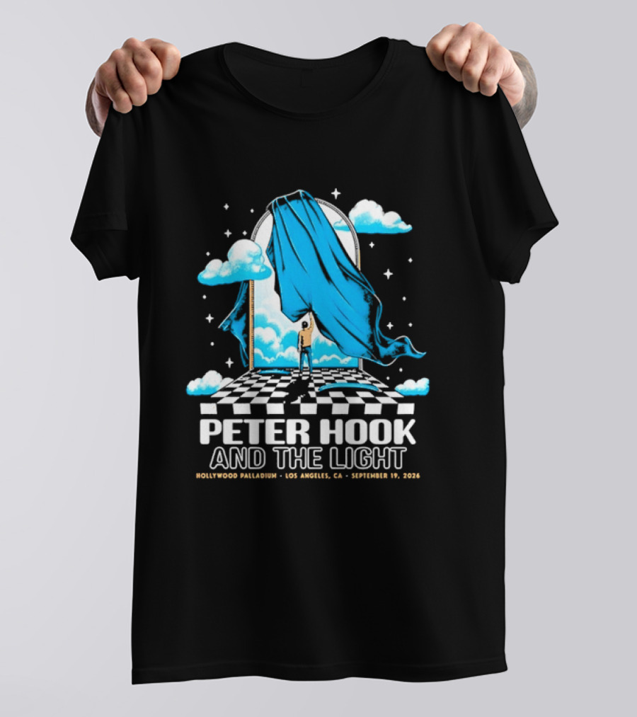 Peter Hook And The Light Live Concert Hollywood Palladium Los Angeles September 19 2026 T-Shirt