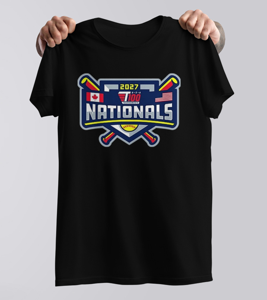 2027 T100 USA Canada Nationals Baseball Tournament T-Shirt