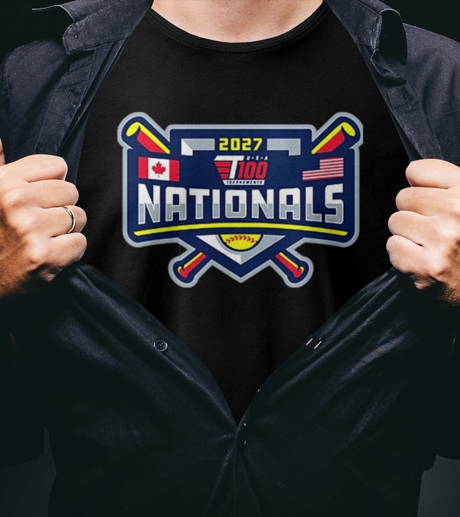 2027 T100 USA Canada Nationals Baseball Tournament T-Shirt