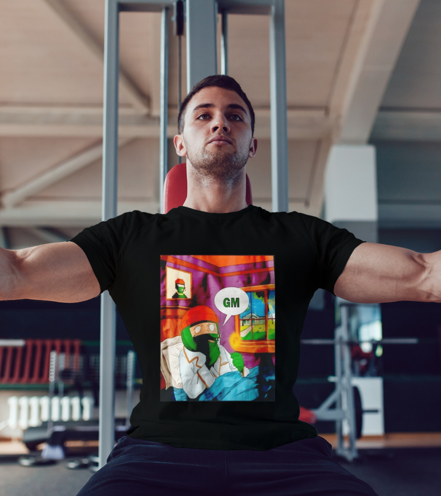 GM Crypto Morning Pepe Bitcoin Meme Blockchain T-Shirt
