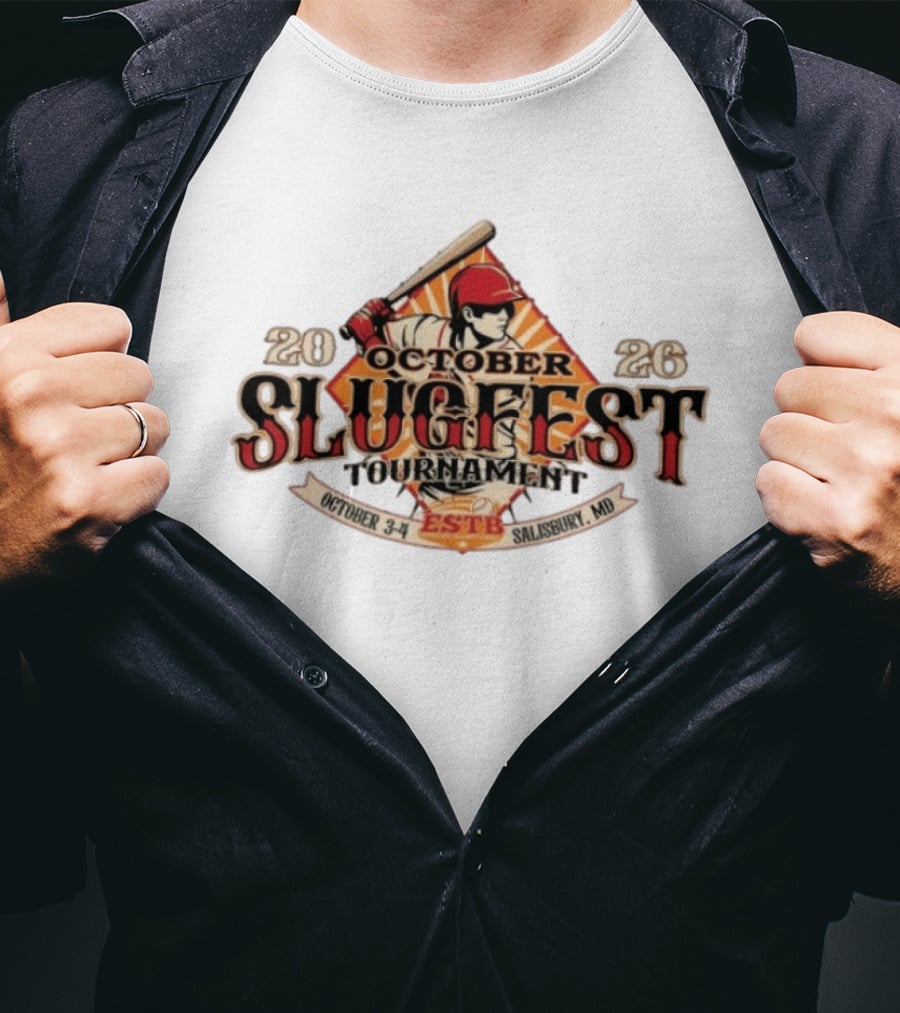 October Slugfest Tournament 2026 ESTB Salisbury MD October 3 4 T-Shirt