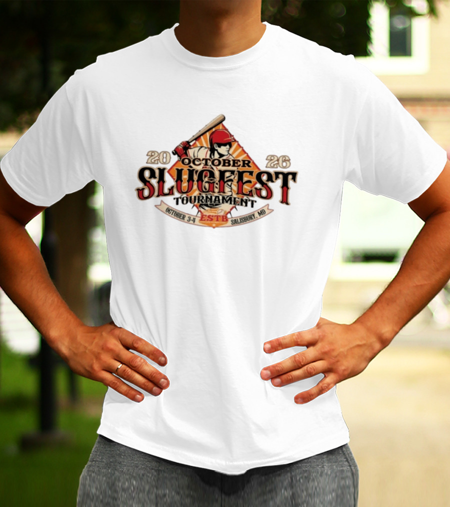 October Slugfest Tournament 2026 ESTB Salisbury MD October 3 4 T-Shirt