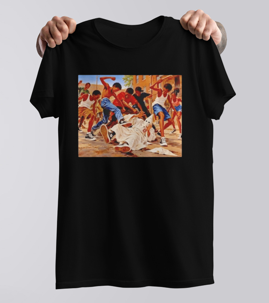 Group Of Youth Confronting A Klansman Social Justice T-Shirt