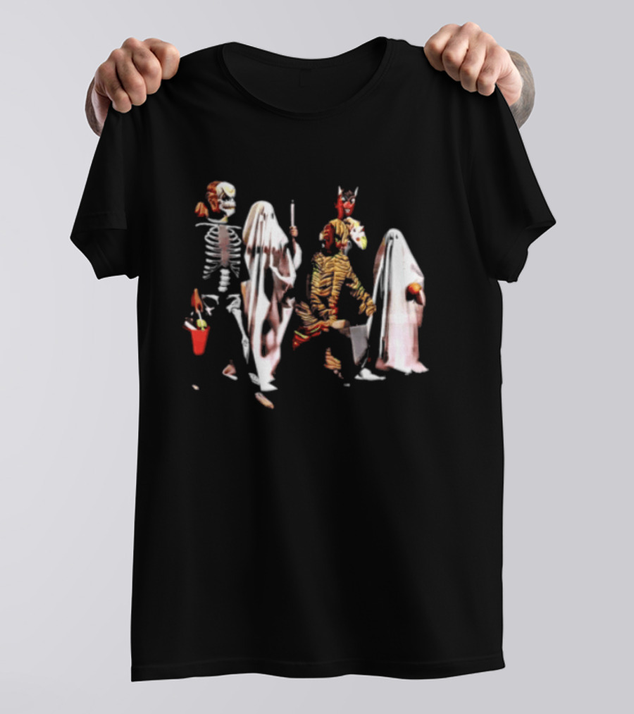 Skeleton Ghosts And Goblins Trick Or Treat Costumes For Kids Halloween T-Shirt
