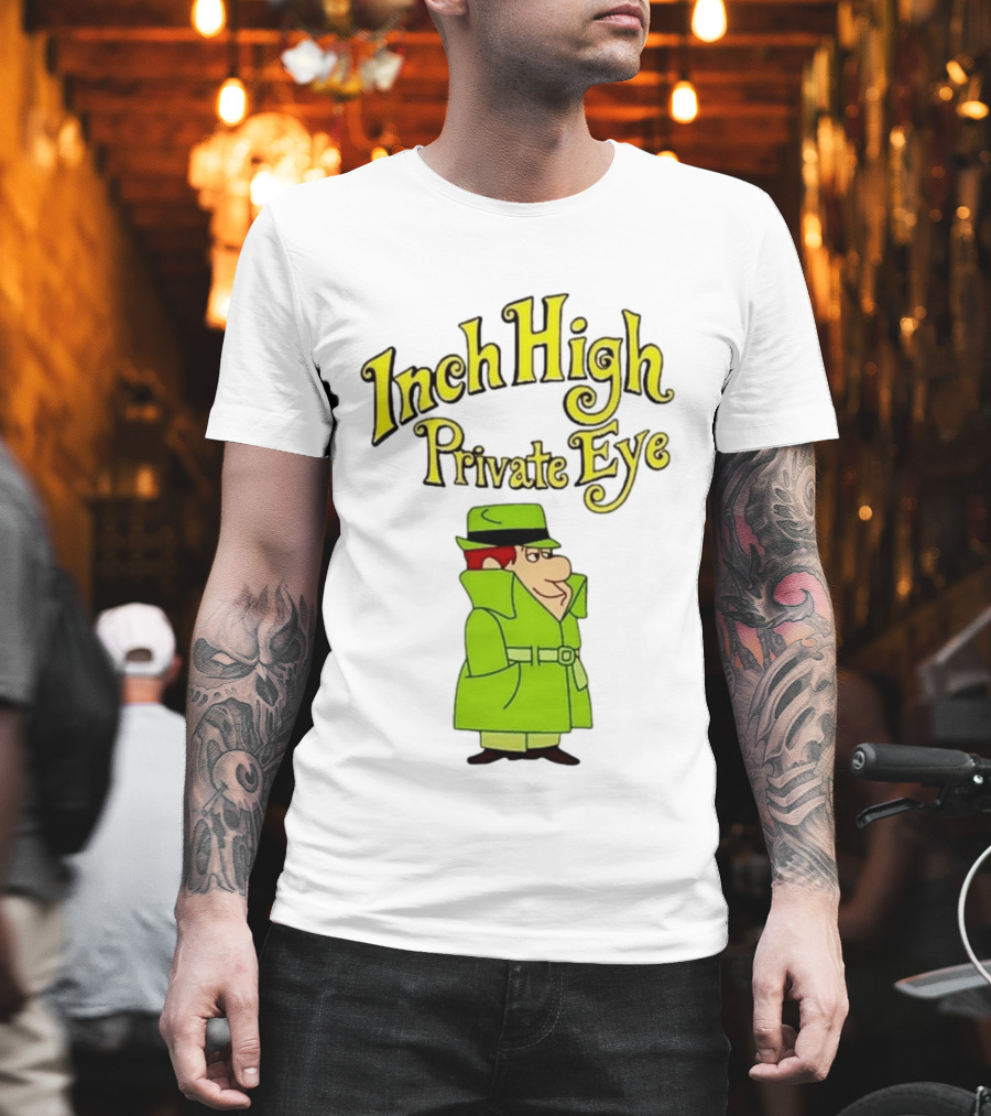 Inch High Private Eye Detective Cartoon Character 1970s Nostalgia T-Shirt