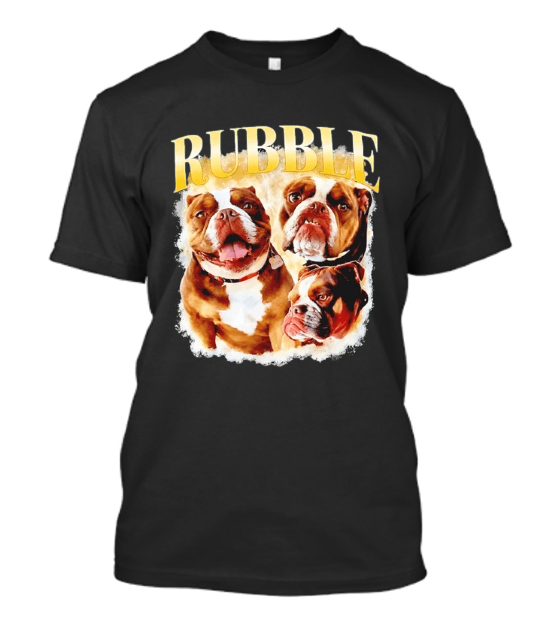 Rubble English Bulldog Dog Lover T-Shirt