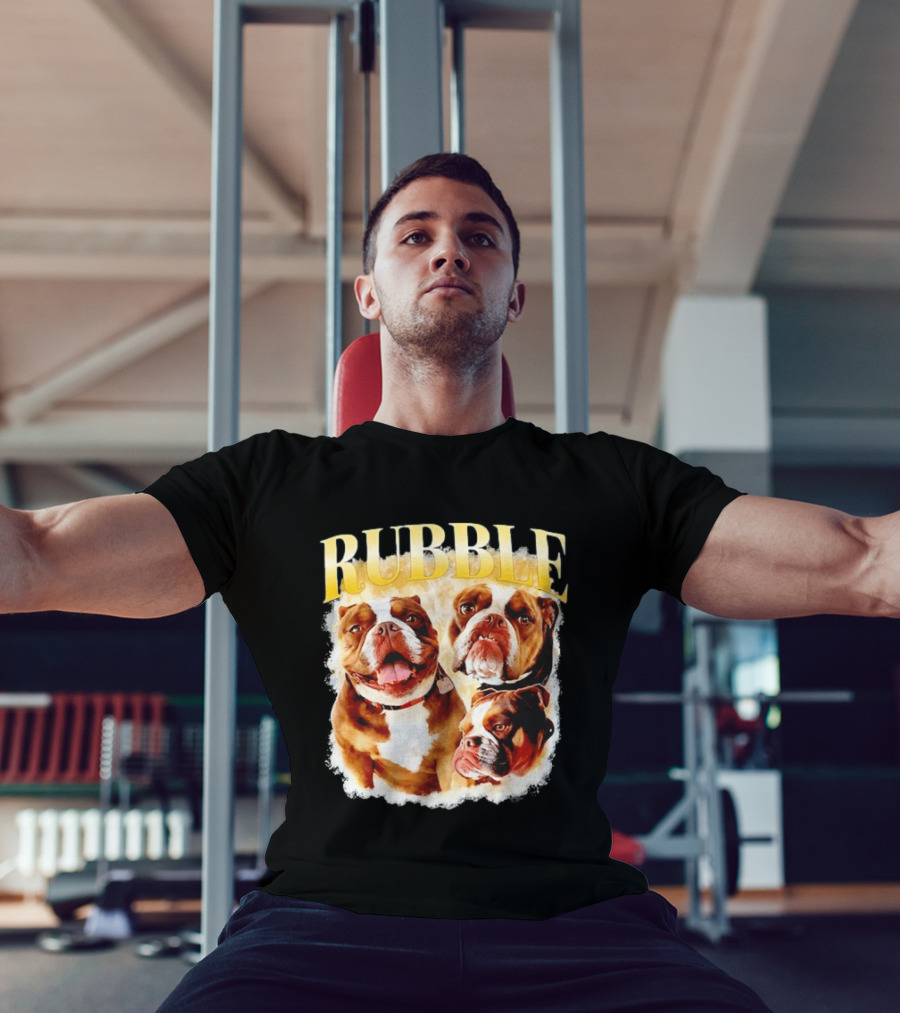 Rubble English Bulldog Dog Lover T-Shirt