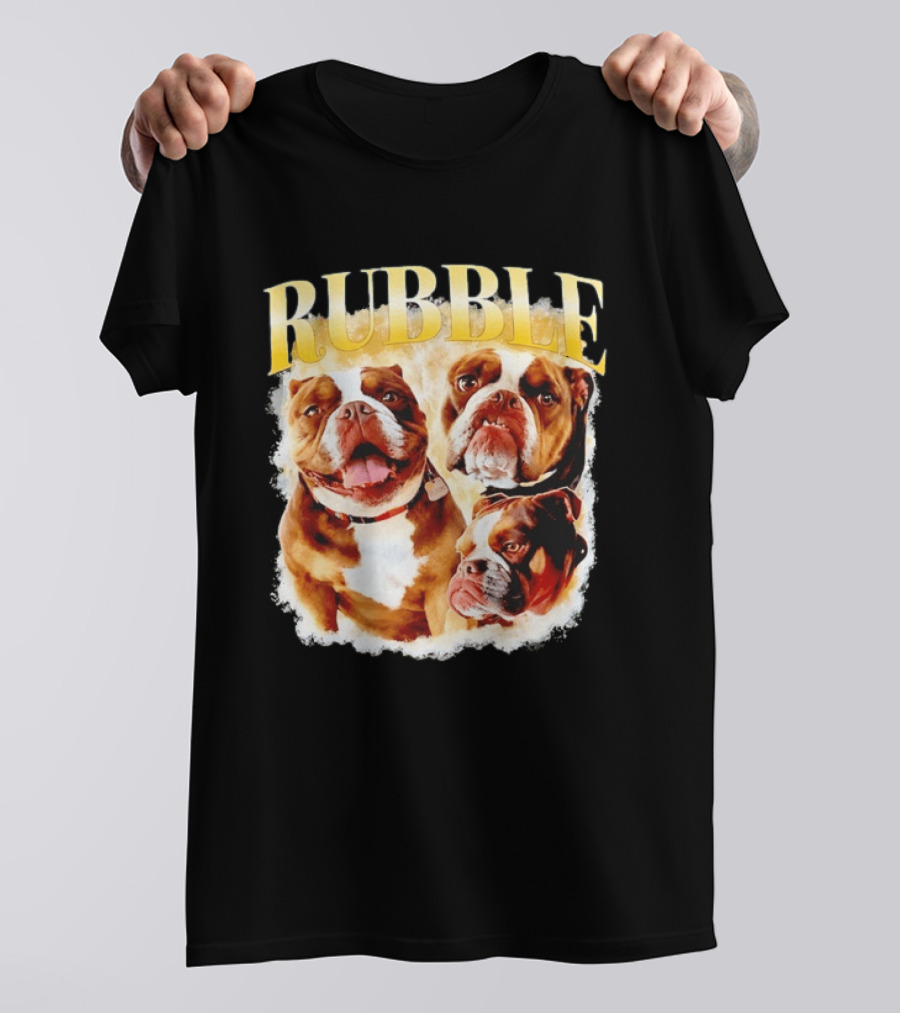 Rubble English Bulldog Dog Lover T-Shirt