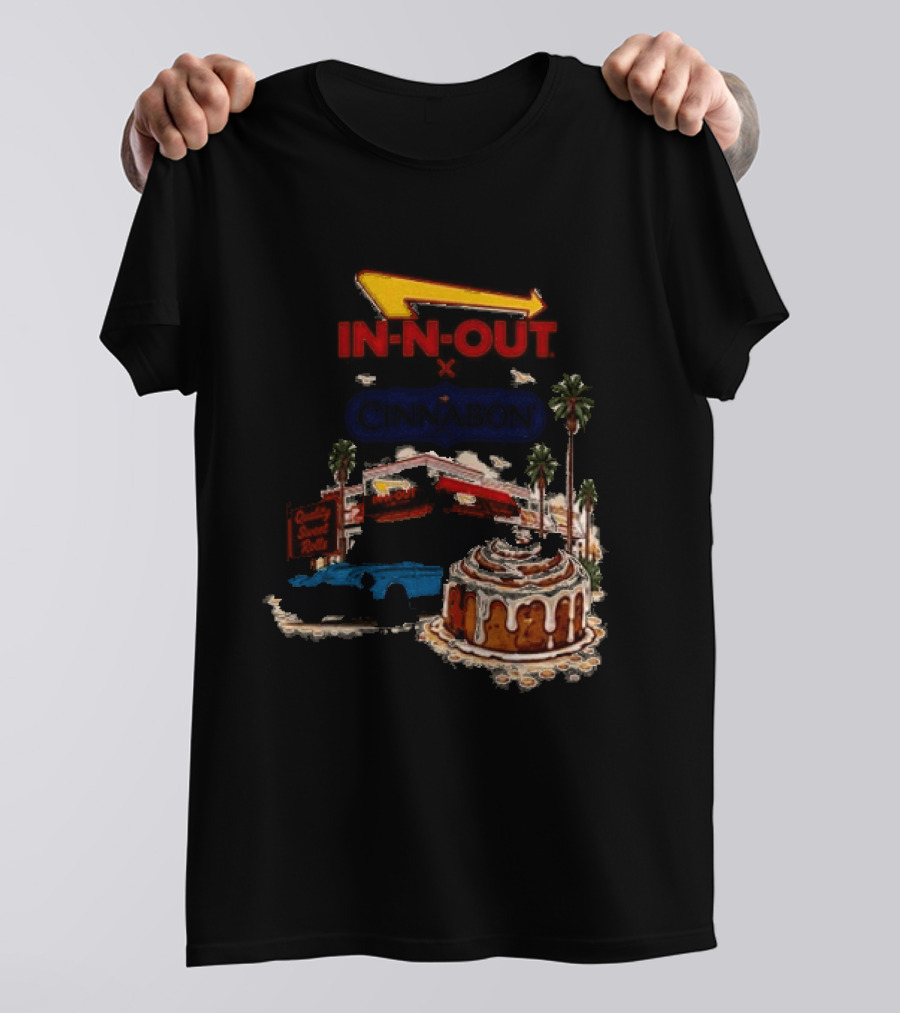 IN N OUT Cinnabon Sweet Stops Better Together Vintage Vibes T-Shirt