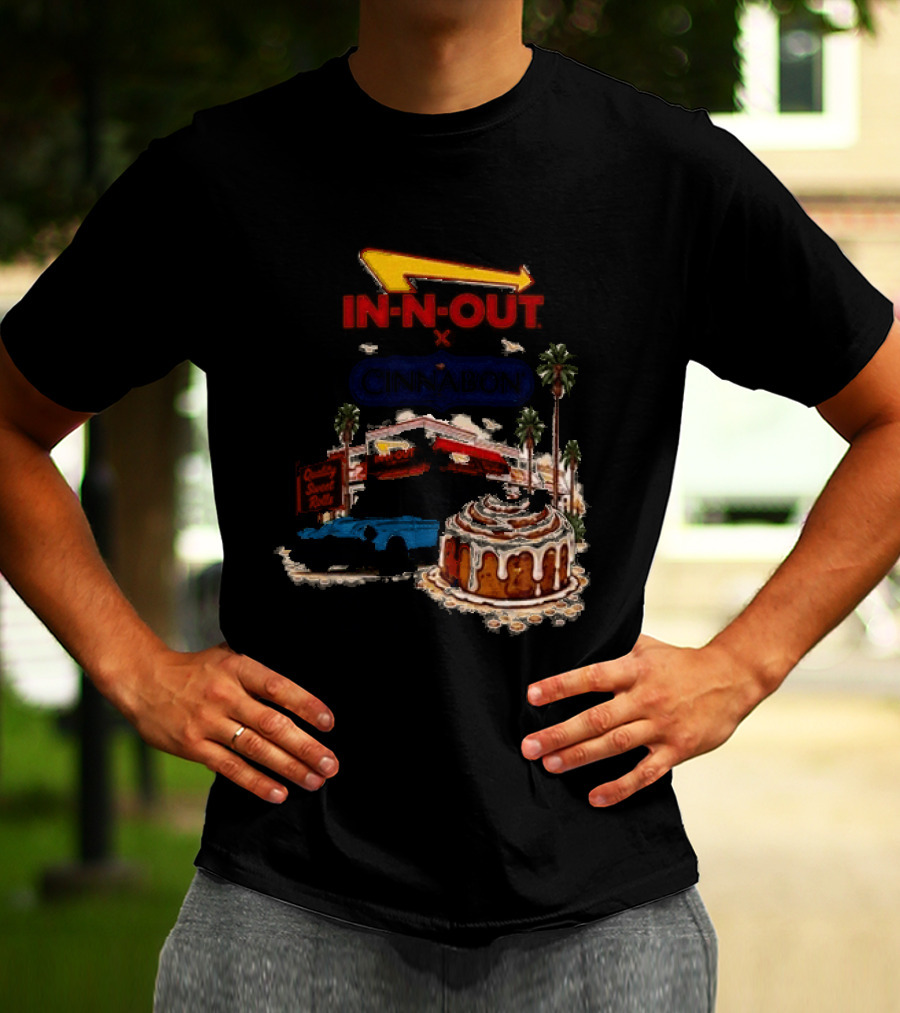 IN N OUT Cinnabon Sweet Stops Better Together Vintage Vibes T-Shirt