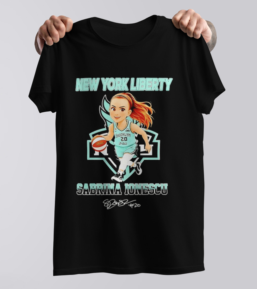 New York Liberty Sabrina Ionescu Brooklyn Basketball T-Shirt