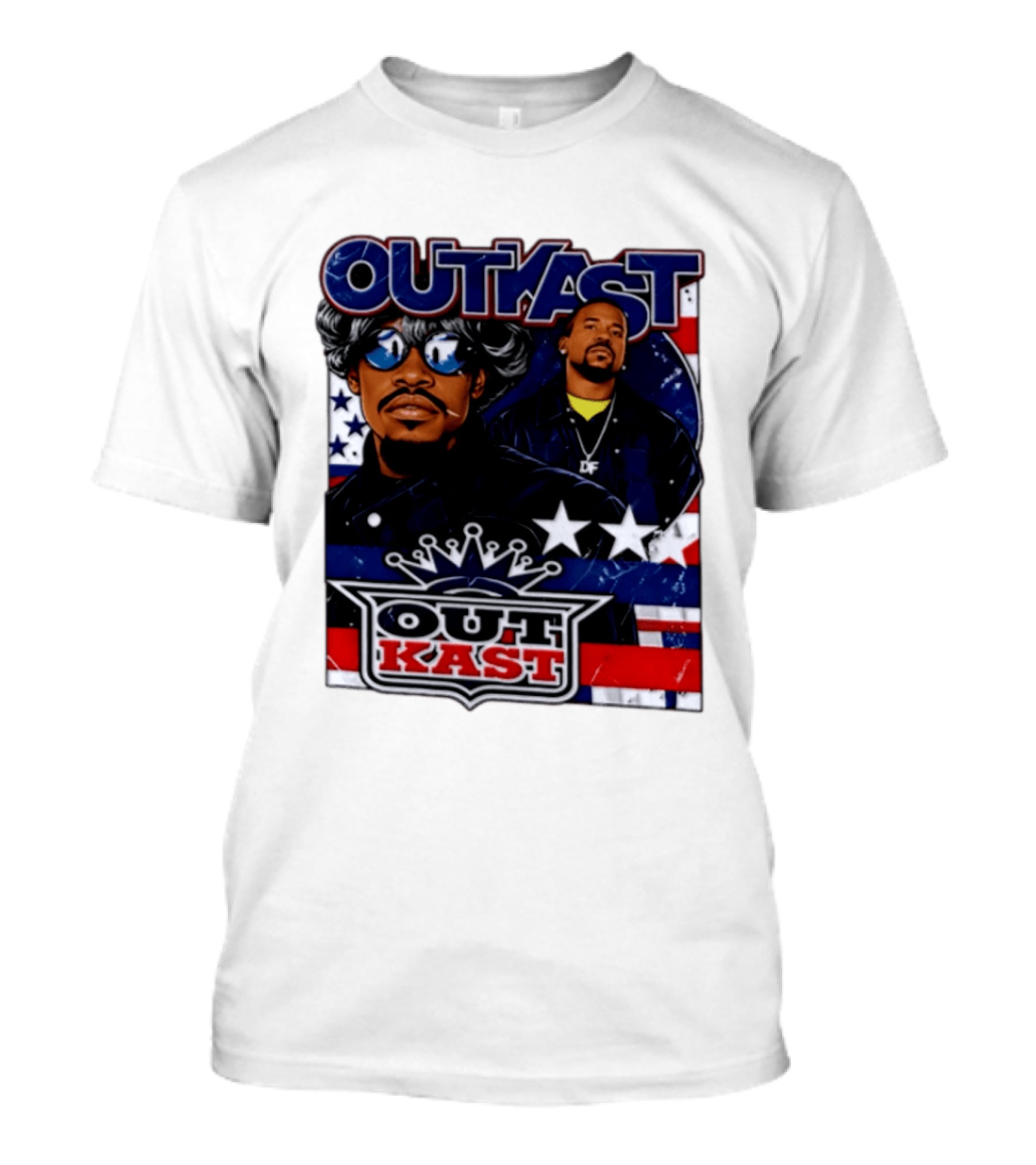 Outkast Legendary Duo Music Icon Stars And Stripes T-Shirt