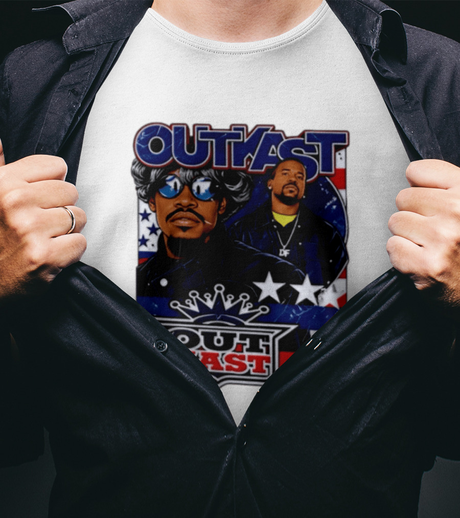 Outkast Legendary Duo Music Icon Stars And Stripes T-Shirt