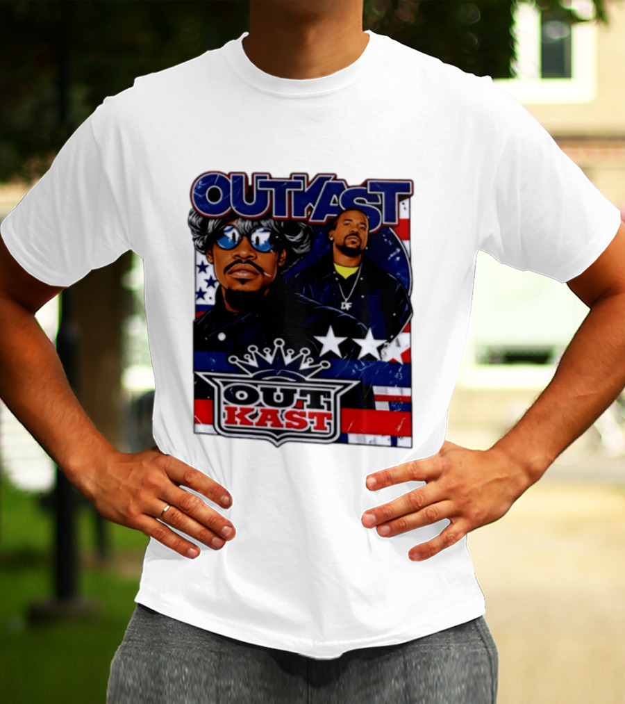 Outkast Legendary Duo Music Icon Stars And Stripes T-Shirt